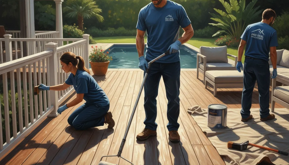 Deck sealing service in Duluth, MN to protect wood decks from winter cold and lake moisture