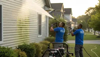 Vinyl siding pressure cleaning in Duluth, MN by Duluth Paint Pros to remove grime and mildew